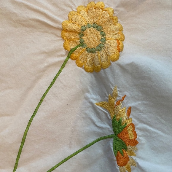 Crate & Barrel Embroidered Pillow Shams (set of 2) - Picture 5 of 9